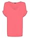 Produktbild Hot Hanger Damen Große Größe Baggy Loose Fit Turn Up mit Fledermausärmeln Tunika T Shirt UK 8-28, FB395, Pink, FB395 L-XL