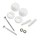 Tool Part for Screws Mounting 1 Set Anchor Bidet Bolts Fitting Fixing Kit Plastic + Iron