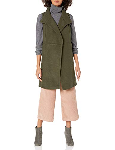 BCBGeneration Women's Sleeveless Vest, Forest Green, Medium