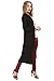 Womens Ladies Floaty Casual Waterfall Long Sleeves Open Front Maxi Long Cardigan Black