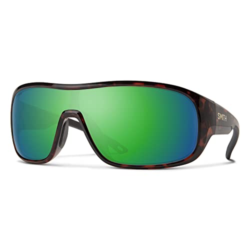 Image of Smith Spinner Perfomance Sunglasses-Tortoise | Chromapop Polarized Green Mirror