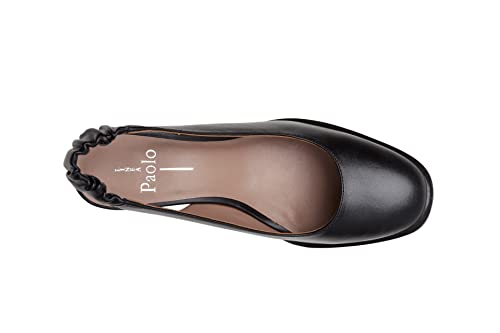 Linea Paolo - Giana - Womens Modern Round Toe Block Heel Nappa Leather Slingback Pump2