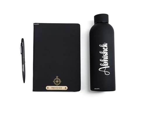AICA Personalized Name & Charm Diary Pen & Bottle 3pcs Combo Gift...