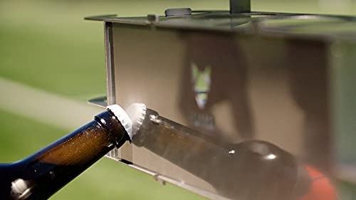 FENNEK 5-compartment drink holder made of stainless steel, 5 keepers, with bottle opener - Image 4