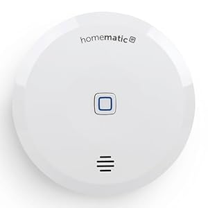 Homematic IP Smart Home Wassersensor, Wassermelder für zuverlässige Alarmierung per Sirene und Push-Benachrichtigung in der Smartphone-App bei Feuchtigkeit und Wasser (Single)