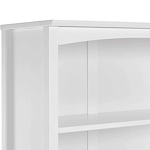 Camaflexi Shaker Style Bookcase, 72", White #TOP4