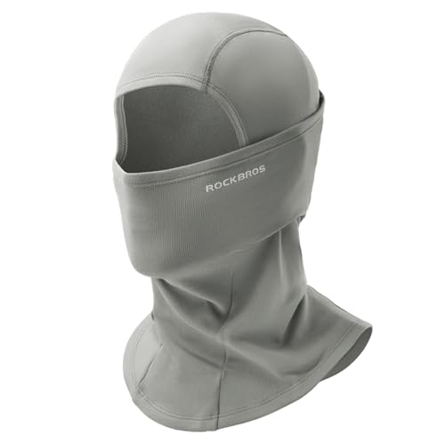 ROCKBROS Sturmhaube Balaclava Skimaske Winddicht Warm für Fahrrad Ski Motorrad Winter Unisex Einheitsgröße, Grau