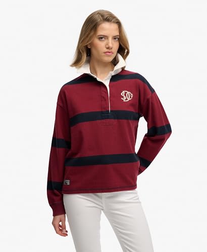 Sweat shirt Superdry Haut de rugby à rayures patrimoniales US 8 - vue 3