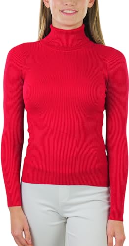 Image of ToBeInStyle Women's Classic Knit Fold Over Turtleneck Pullover