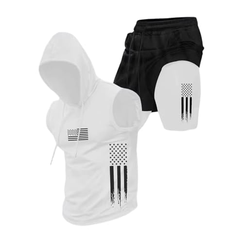 Ensemble homme à capuche d'été tenue de sport légère et vêtement outdoor
