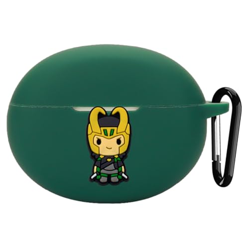 Image of Silicone Case Compatible with Oneplus Buds 4 (2025), Soft Silicone 360 Full Protection Dust-Proof Shockproof Case Cover with Hook (Cover Only) (Loki)
