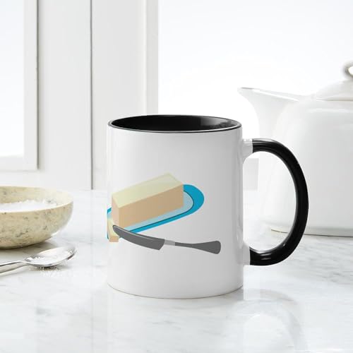 Taza de cerámica de 11 oz Butter Stick CafePress miniatura 6