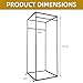JVVMNJLK Clothing Store Fitting Room, Portable Changing Room, Privacy Protection Movable Dressing Room with Shading Curtain, Temporary Wall for Activities Shopping Malls, Black
