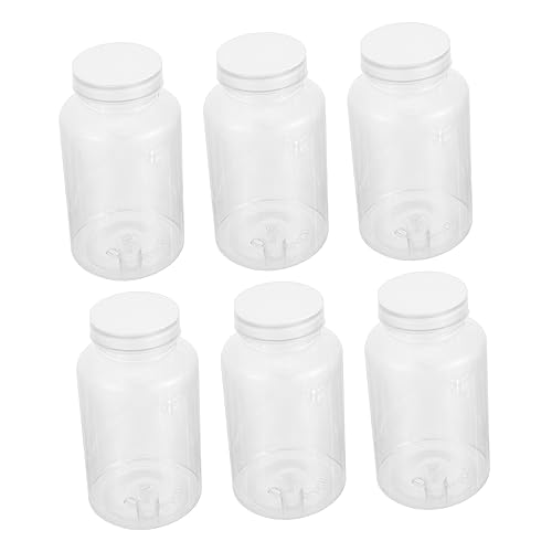 Toyvian 500ml Plastic Bottles Bottles Sub-packing Drink Bottles with Lids Reusable Carafe with Lid