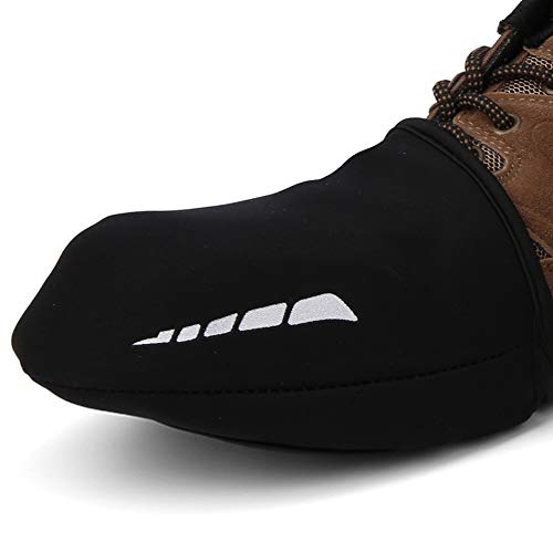 2 Pcs Protector de Calzado Ciclista Antiviento Cálido con Señales Reflectivas miniatura 5