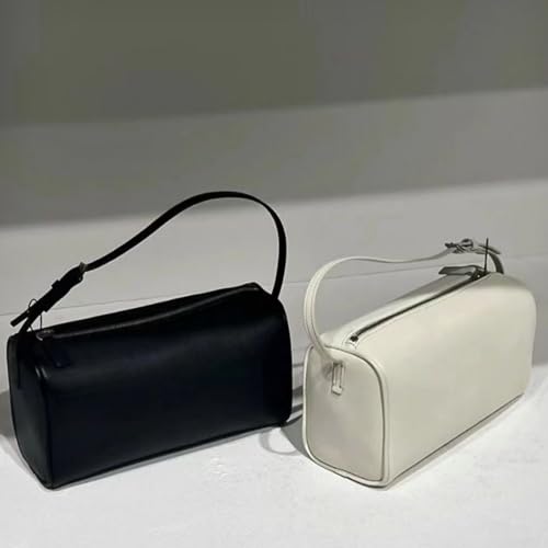 Barrel Bags for Women,Leather Mini Shoulder Bag,Cylinder Hobo Purse with Zipper,Designer Underarm Handbags for Gift2