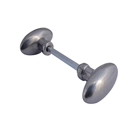 Bouton double ovale aluminium Cover