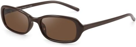 SODQW Rectangle Oval Sunglasses for Women Polarized 90s Vintage Small Sun Glasses Trendy Narrow Ladies Shades UV400