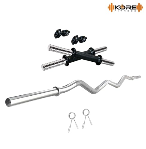 Kore Fitness 16 Kg Home Gym Set, Multicolour - Image 4