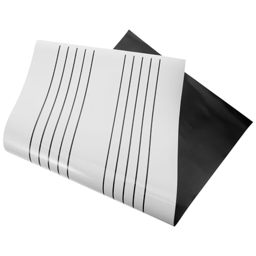 Hemobllo Pizarra Magnética Borrado Seco Pentagrama Notas Musicales Pequeña Reutilizable para Profesores Música y Decoración Refrigerador