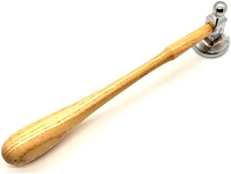 Jewelry Chasing Hammer 1-3/4" Flat Face 44mm for Repousse work or Flattening Tool Used to Add Texture and Dimension to Metalwork for Silversmith Goldsmith Metal Forming Jewelry Making Tool By JTS