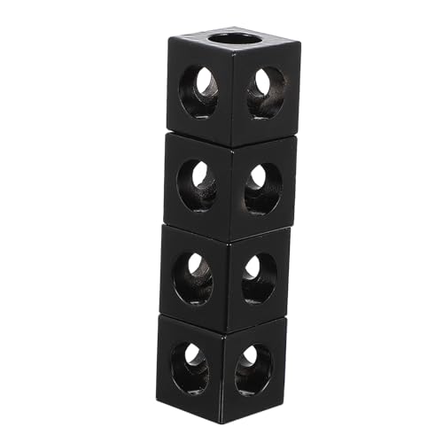 Aluminum Bracket Cube 2020 Series 4pcs Zinc Alloy Black