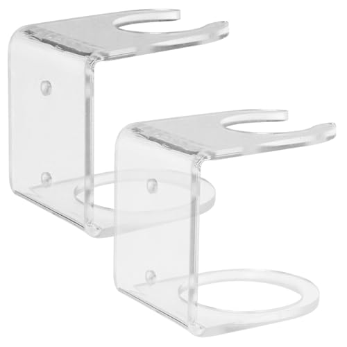 Anneome Acrylic Baseball Bat Wall Display Set 2pcs Multi-functional Bat Rack Holder for Collectibles