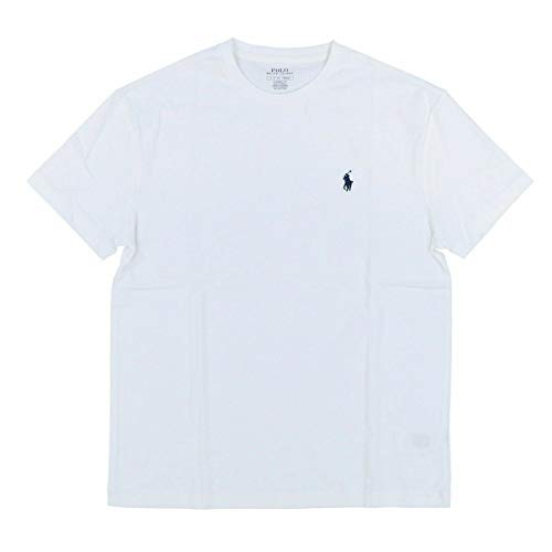 Polo Ralph Lauren Mens Classic Fit Crew Neck T-Shirt (XL, White)