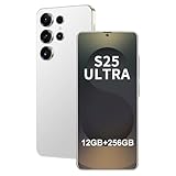 TOLLSEOOP Unlocked Phone S25 Ultra Android Phone 8-core 12GB+256GB Cell Phone 7 inch HD Screen Mobile Phone 108MP+48MP Camera 6800 mAh Battery 5G Dual SIM (White)