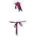 JEUROT Women Sports Bra Bikini Tops Sporty Bikini Top Large Bust Criss Cross Back Supportive Swimsuit Tops Beach Travel Outfits Summer Fashion Clothes (Purple, S)