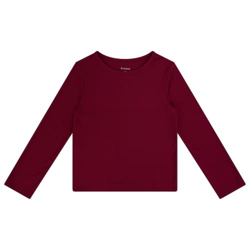 Image of Girls Long Sleeve Fall Graphic Tops, School Sports Tees, 4 Pack Multiple Pattern Tshirts