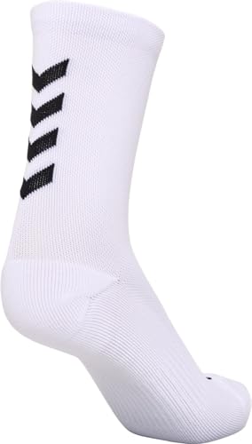 hummel Unisex Kinder Hmlessential Training Sock, WHITE/BLACK, 35-38 EU