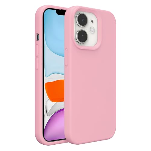 Image of iPhone 11 Case Silicone,Soft Microfiber Lining(Rose Pink)