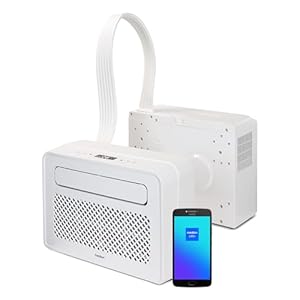 MEDION Acondicionador de aire split inteligente P502 (para caravana autocaravana camping, incl. kit de montaje, 5000 BTU, refrigeración deshumidificación y ventilación, modo sleep, MD37735)