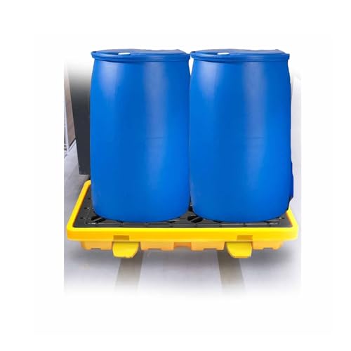 Outdoor Portable Spill Tray Plastic Design Durable Containment Pallet Plastic for Garage, Basement & Industrial Chemical Storage Safety(127x67x17cM)