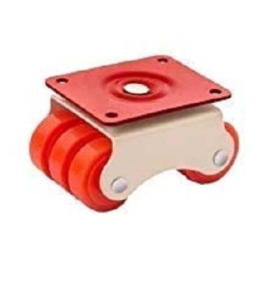 Nixnine Heavy Duty 6X Moving Castor Wheels Four Niylon Wheel for Furniture Table Trolley, 400/450Kg Load Capicity White-Red & Orange Wheel Pack of 8 (B09TL6LTTJ) Amazon Price History, Amazon Price Tracker