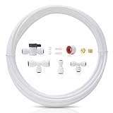 Waterdrop KITB 1/4' Water Line Connection Kit for WD-10/15/17UB Series, WD-G2/G3 RO System and iSpring, APEC, Express Water, Home Master Reverse Osmosis System, Connect it to Fridge/Ice Maker