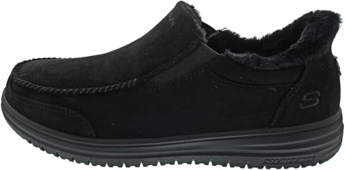 Skechers Homme Murette Scofield Chausson, Black Microfiber, 41 EU