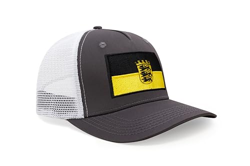 Image of International Tie State Hat for Men and Women, Adjustable Snapback Trucker Baseball Cap with Embroidered Patch