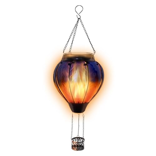 6 Lanterne Solari LED Con Ganci – Impermeabili IP65, Multicolore – Per Decorare Giardino, Alberi, Feste - 2