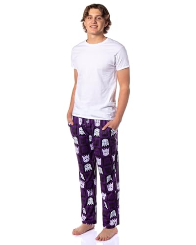 Transformers Mens Decepticon Logo Emblem Megatron Tile Print Lounge Sleep Pajama Pants Sleepwear2