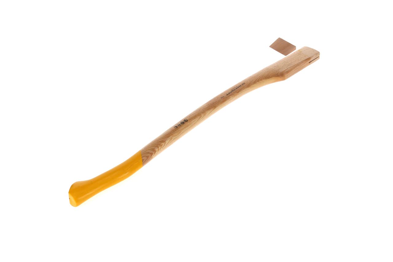 OCHSENKOPF Manico di Ricambio per Accetta EURO, Manico in Frassino, 800 mm, 550 g, a Forma di Piede di Porco, Utensile Forestale, OX E-83 E-0800