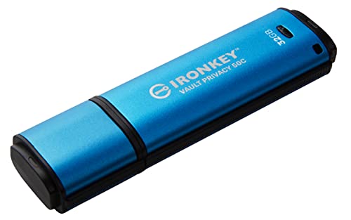 Kingston IronKey Vault Privacy 50 FIPS 197 Certified & XTS-AES 256-bit Encrypted USB TypeC Drive for Data Protection - IKVP50C/32GB - Image 2