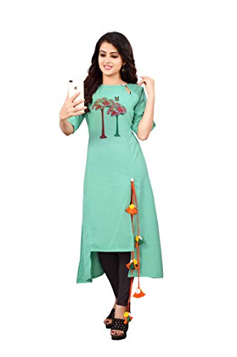 Image of Leriya Fashion Women's Cotton Anarkali Kurta