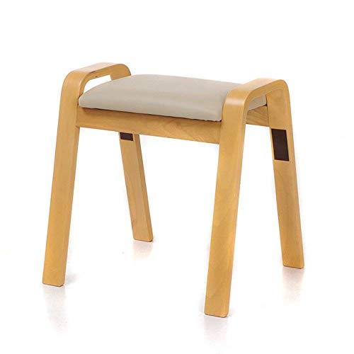 Tabouret à Chaussures à Langer en Bois Massif Stable et Compact - 2