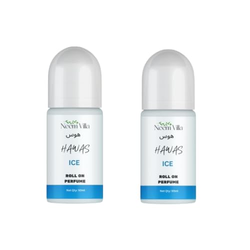 Image of Roll-On & Underarms Roll-On Duo - Alcohol-Free, Silicon-Free, Paraben-Free, Elegance Infused, Underarm Whitening Natural Roll On, Deodorant For Women&Men - 50 ml (HAVAS ICE PACK OF 2)