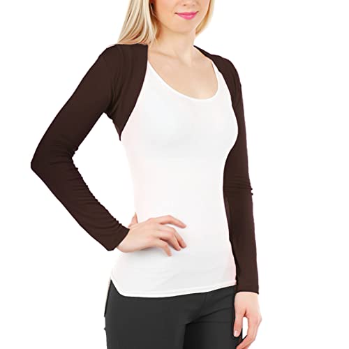 Toocool Damen Bolero Crop Cardigan Viskose Stretch Langarm Jacke...