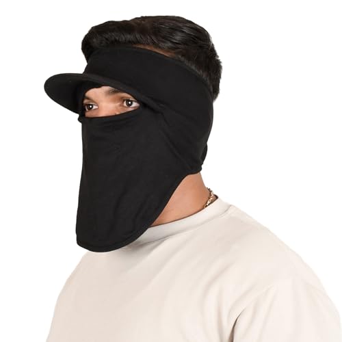 Image of R2 Cotton Visor Face Mask | Unisex Balaclava | Full Face Ninja Mask | Unisex Bike Riding & Cycling, Anti Pollution Dust & Sun Protection Full Face Cover Reusable Visor Mask