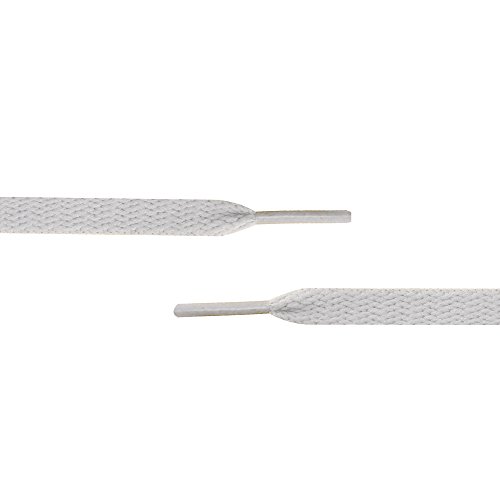 Image of Flat Shoelaces 5 /16 inch Wide Shoe Lace 2 Pair - For Canvas Sneaker Athletic Tennis Shoe Laces