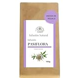 INFUSIÓN RELAJANTE DE PASIFLORA 100 g – Infusión Natural y Suave para Dormir y Relajarse – Passiflora incarnata a Granel – La Tetera de la Abuela